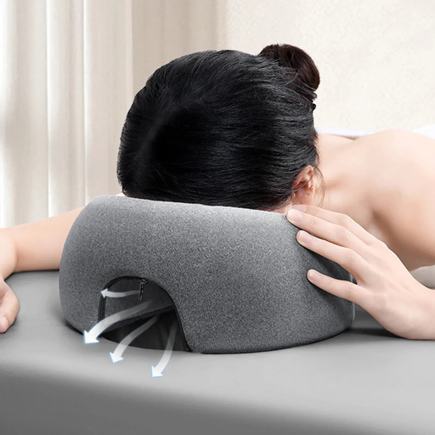 🛌 Face Down Nap Pillow – Ergonomic Design for Office, Home & Spa Use!