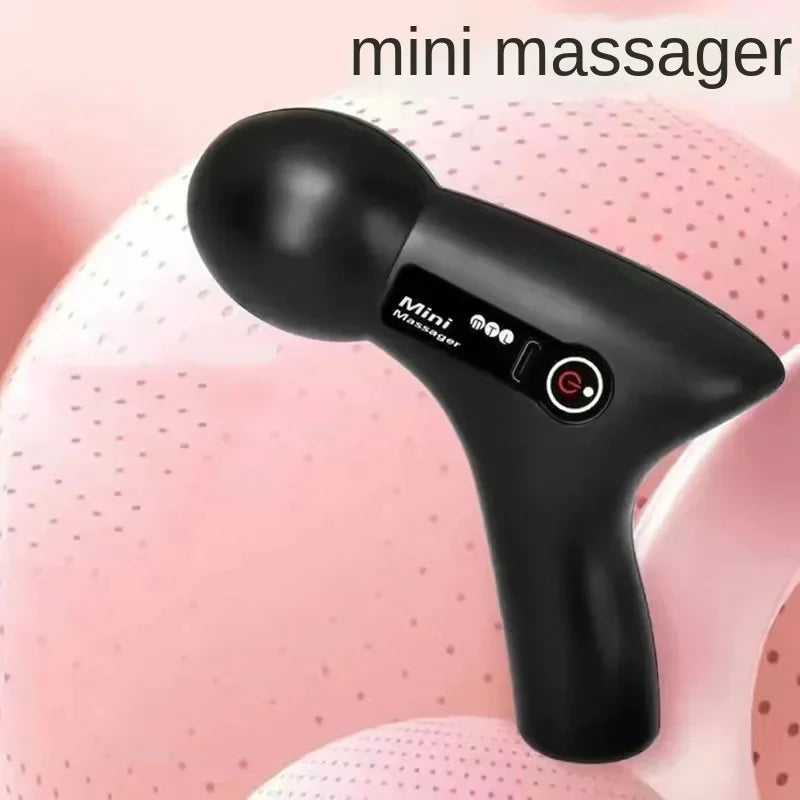 Mini LCD Massage Gun – Portable Deep Tissue Massager for Neck, Foot & Body