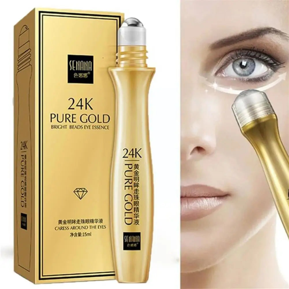 24K Gold Eye Roller Cream – Hydrating & Dark Circle Removal Eye Cream