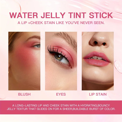 💖 3-in-1 Jelly Blush Stick – Blush, Lip Stain & Eyeshadow Magic!