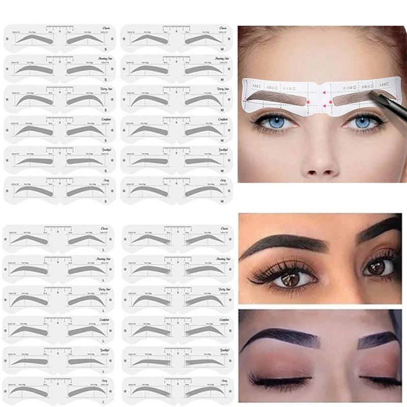 Reusable Eyebrow Stencil Set – Perfect Brow Shaping Made Easy!