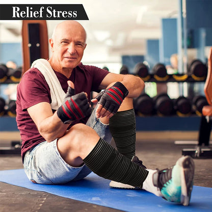 Adjustable Compression Bandage For Knee, Ankle, Leg. Elbow, & Wrist Support Wrap