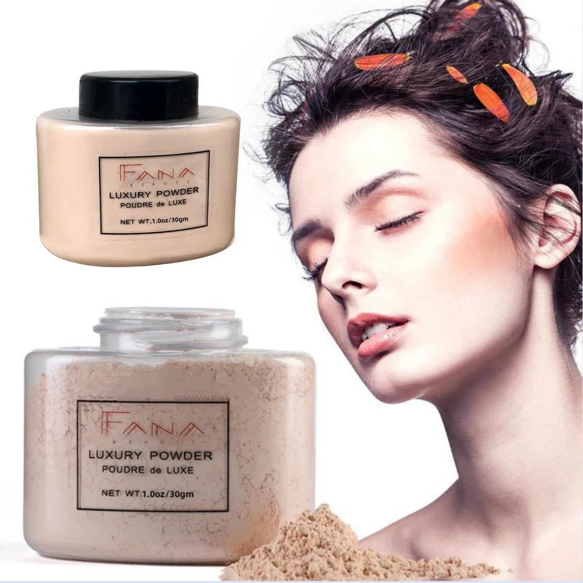 4 Color Luxury Face Foundation Banana Powder