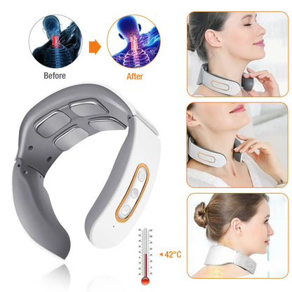 ⚡ Electric Neck & Shoulder Pulse Massager – Deep Relaxation & Pain Relief!