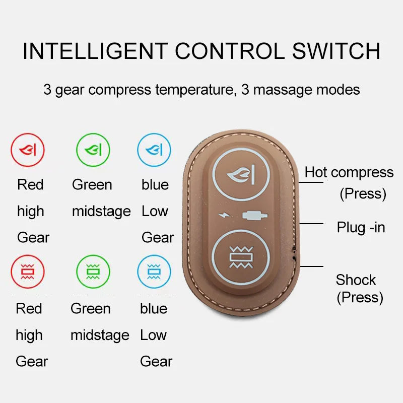 🌙 Electric Heated Massage Waist Pillow – Ultimate Support for Restful Sleep