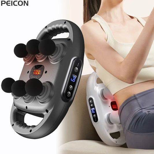 Fascia  Gun Back Waist Muscle Massager - Muscle Relaxation & Pain Relief with Adjustable Speeds