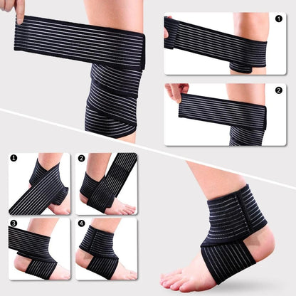Adjustable Compression Bandage For Knee, Ankle, Leg. Elbow, & Wrist Support Wrap
