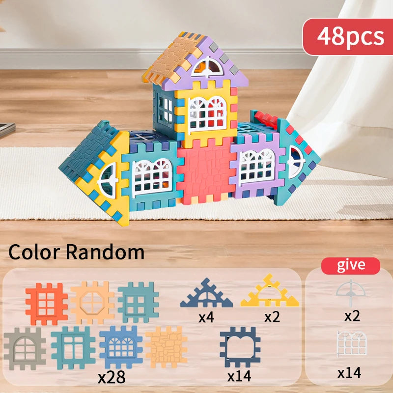 Large House Building Block Set – Creative Construction Toy for Boys & Girls
