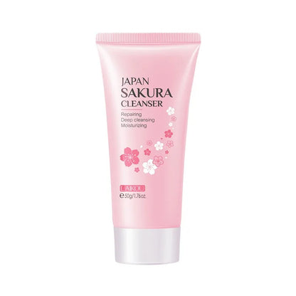 Sakura Facial Cleanser –Gentle Moisturizing, Remove Grease & Improve Oily Skin