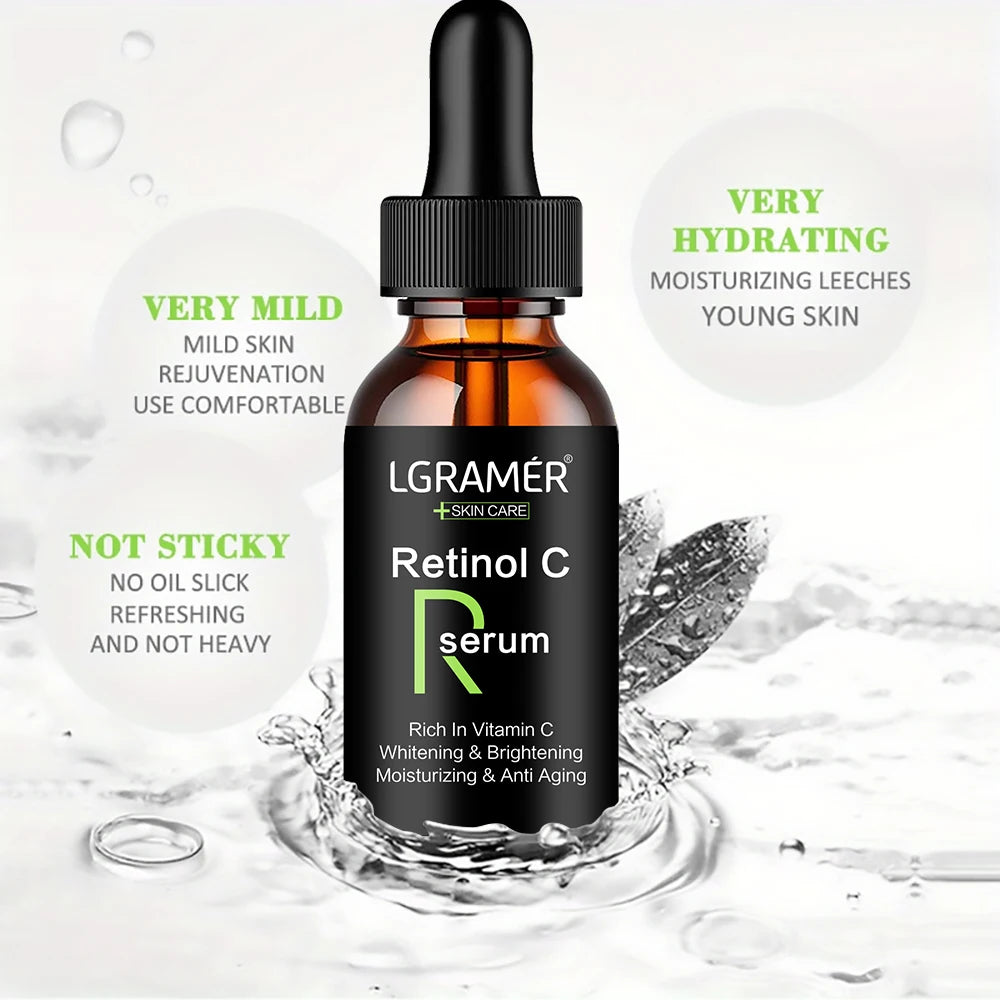 Retinol Anti-Aging Serum – Reduces Fine Lines, Removes Spots, Evens Skin Tone & Moisturizes