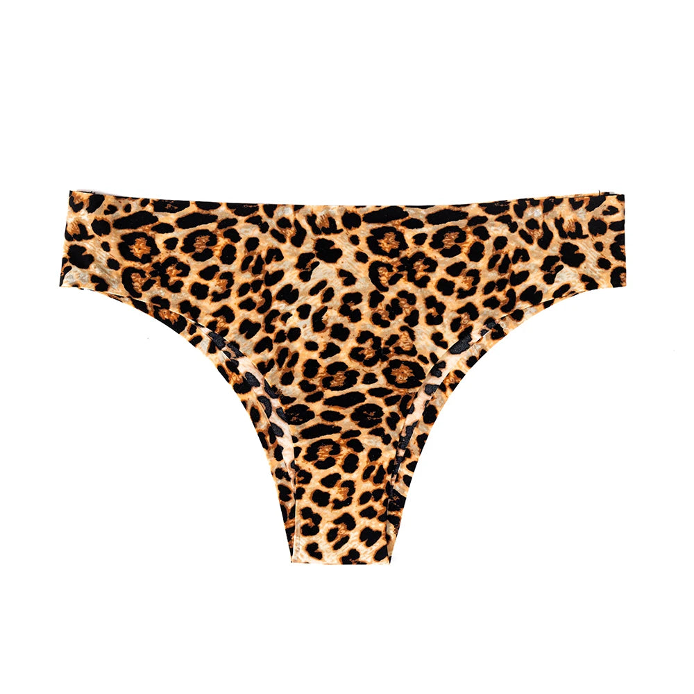 3PCS Set Leopard Panty – Ultra-Soft & Breathable Ice Silk Underwear