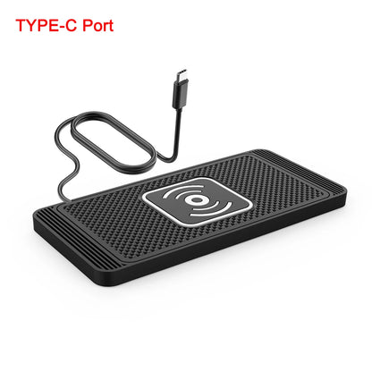 Fast Wireless Car Charger Pad for iPhone 16-12 & Samsung S24/S23 Series