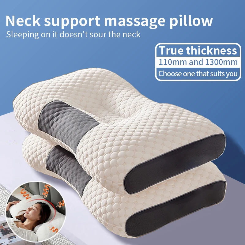 Orthopedic Cervical Neck Pillow  – Sleep Support & Cervical Protection with Soybean Fiber