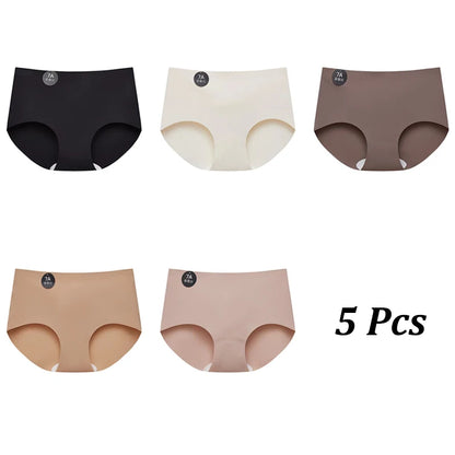 5PCS Set Invisible Seamless Panty  –  High Elastic,  Ultra-Thin, Soft