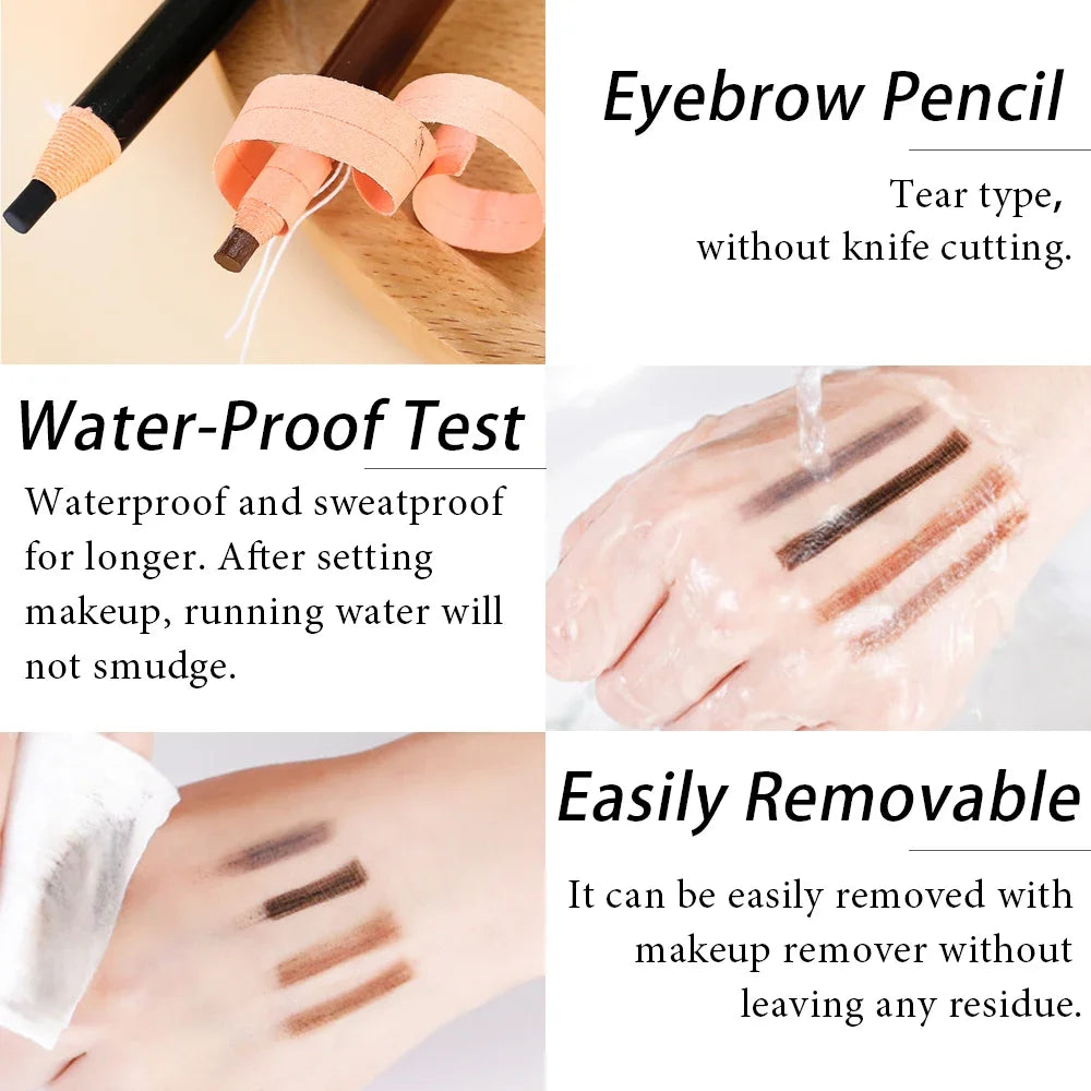 5PCS Set Waterproof Microblading Eyebrow Pencil – Long-Lasting Brow Perfection!