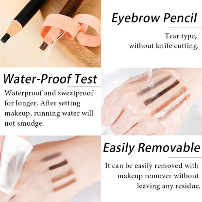 5PCS Set Waterproof Microblading Eyebrow Pencil – Long-Lasting Brow Perfection!