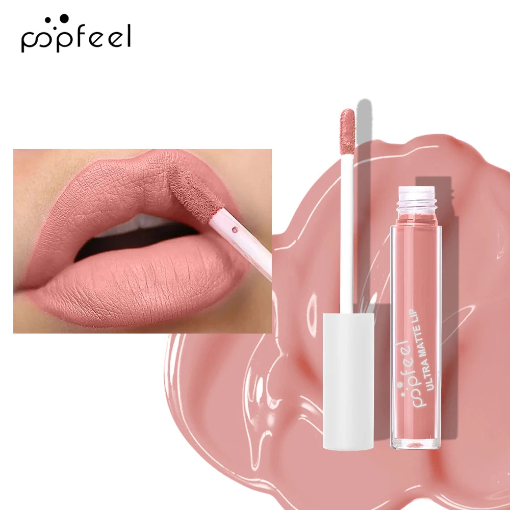 💋 POPFEEL Ultra Matte Lip Gloss – Long-Lasting, Non-Stick Formula!