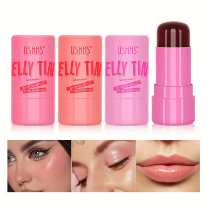 💖 3-in-1 Jelly Blush Stick – Blush, Lip Stain & Eyeshadow Magic!