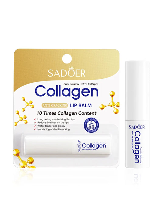 SADOER Collagen Lip Balm – Deep Moisturizing & Lip Repair for Soft, Hydrated Lips