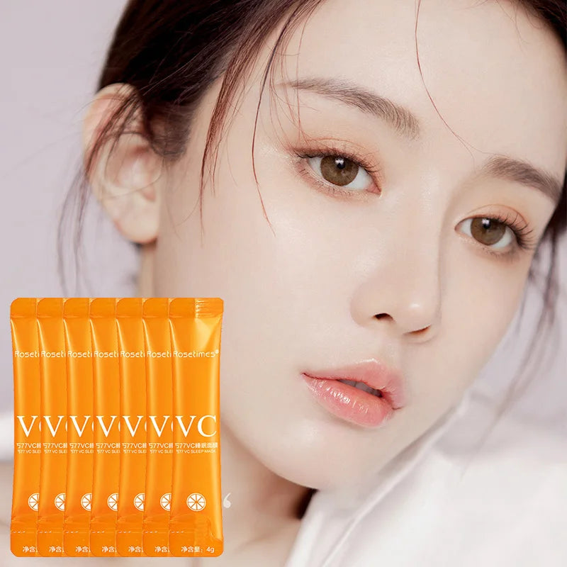 30pcs Vitamin C Sleeping Face  Masks – Deep Hydration and Skin Rejuvenation Overnight