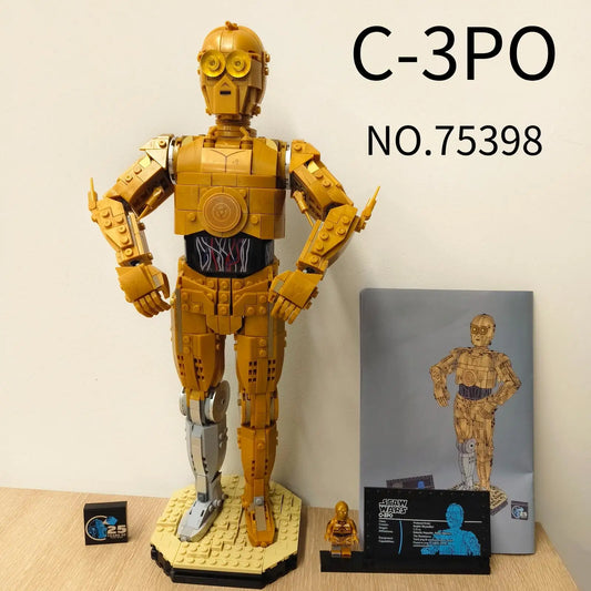 1138pcs UCS Star Battle C-3PO Robot Building Set – Union Bricks 75398 for Star Fans & Collectors