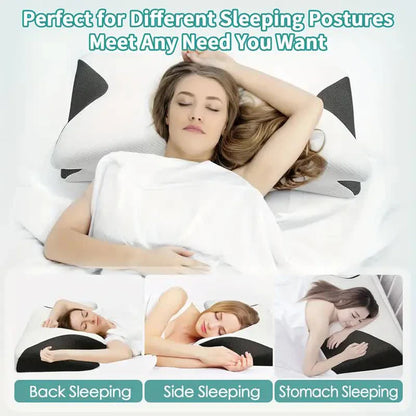 🦋 Butterfly Memory Foam Pillow – Ultimate Comfort & Neck Support!