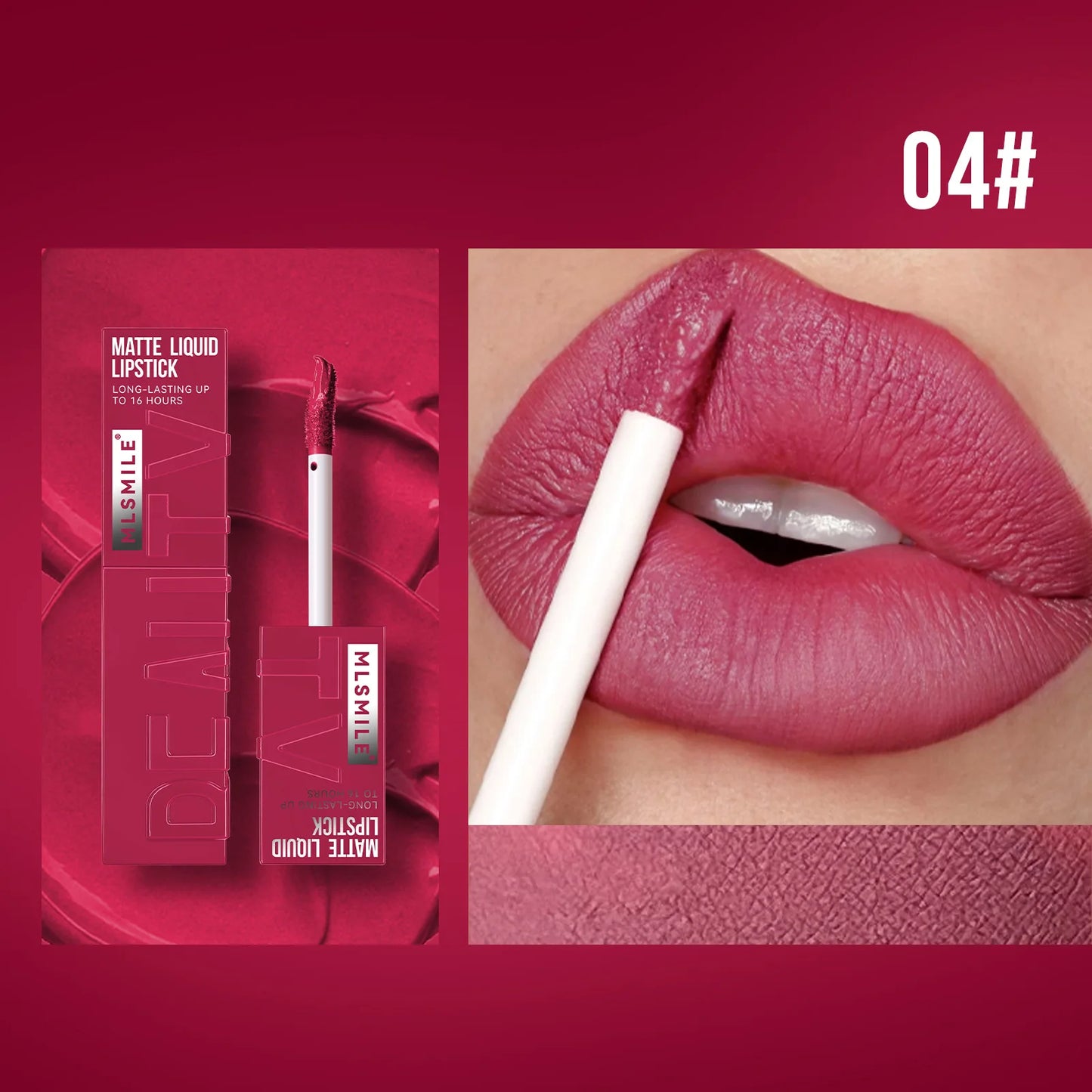 💄 MLSMILE 6-Color Matte Liquid Lipstick  – Non-Stick, Matte & Long-Lasting!