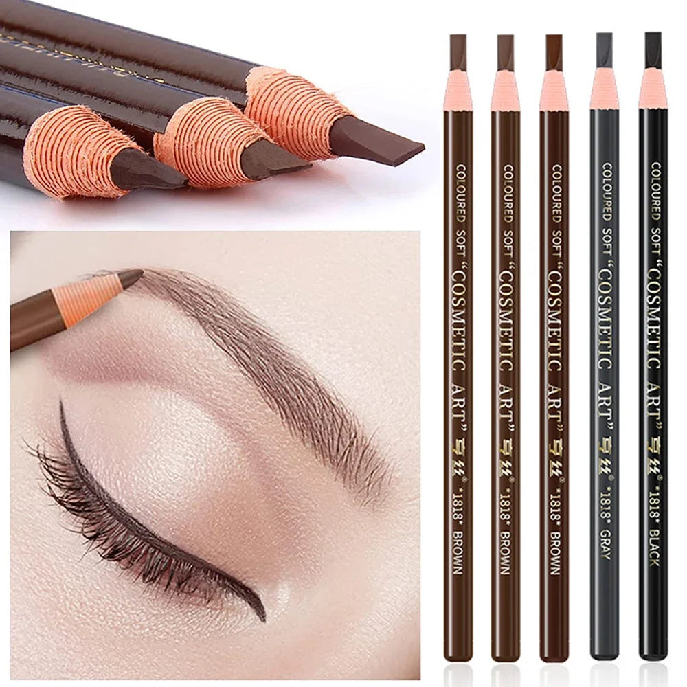 5PCS Set Waterproof Microblading Eyebrow Pencil – Long-Lasting Brow Perfection!