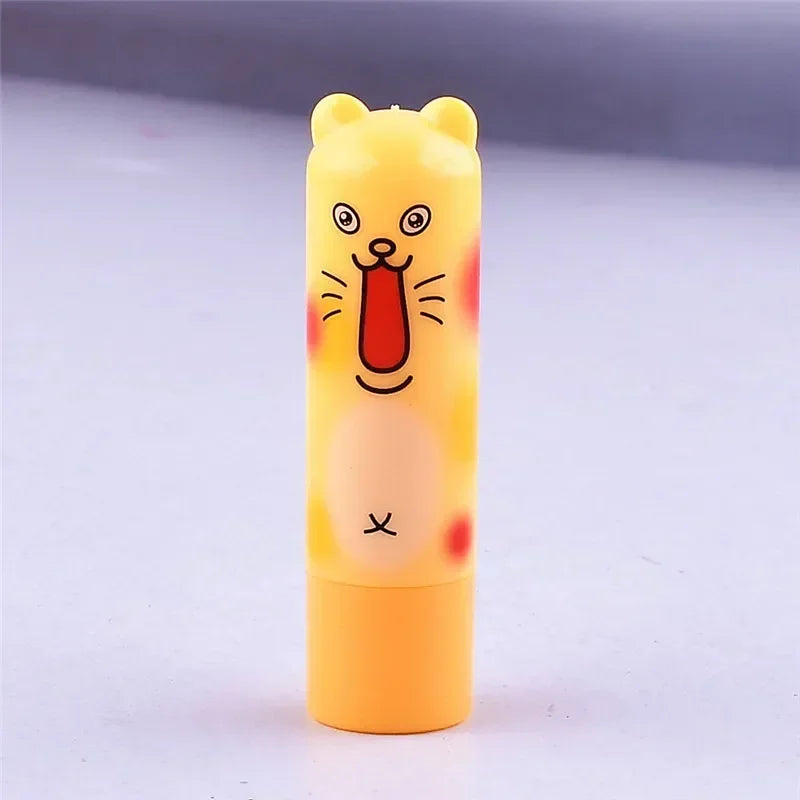 Cute Smile Face Moisturizing Lip Balm –Colorless, Hydrating & Fruity Lip Gloss for Daily Use