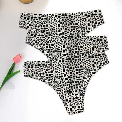 3PCS Set Leopard Panty – Ultra-Soft & Breathable Ice Silk Underwear