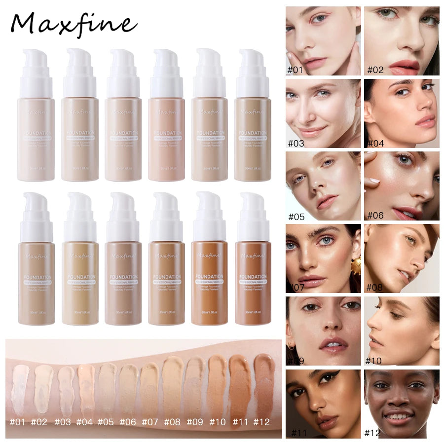 12-Color Liquid Foundation