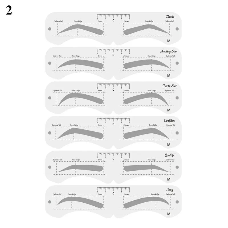 Reusable Eyebrow Stencil Set – Perfect Brow Shaping Made Easy!