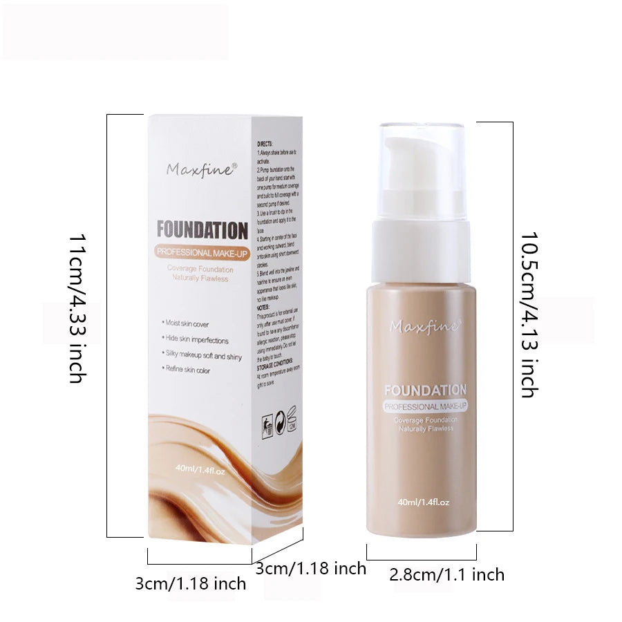 MAXFINE Liquid Foundation Effective Concealer