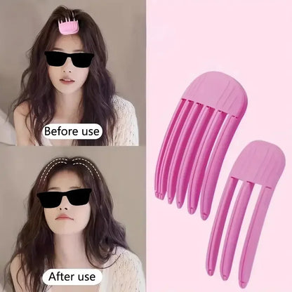 2pcs Fluffy Hairpin Curling Clips – Easy Volume & Style for Bangs & Roots