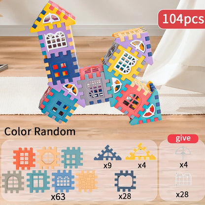 Large House Building Block Set – Creative Construction Toy for Boys & Girls