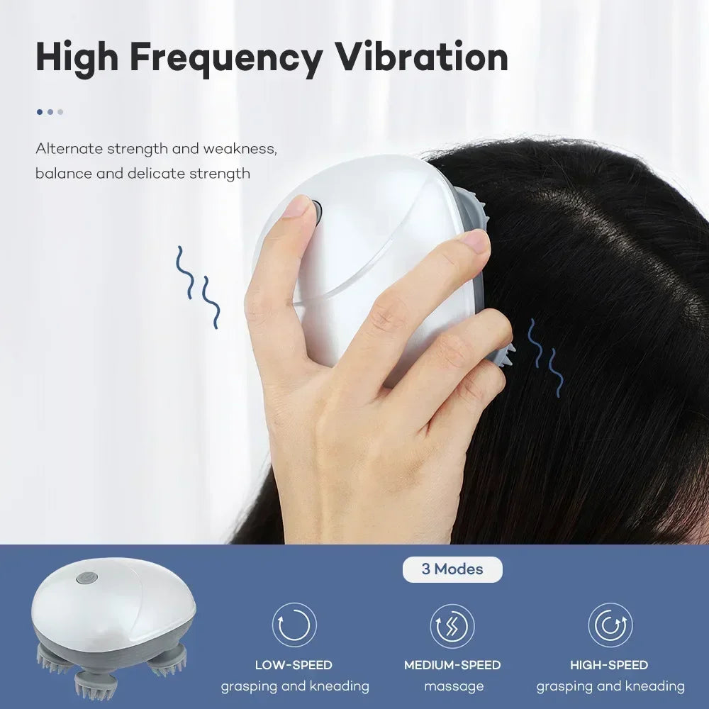 💆‍♀️ Electric Head  Scalp Body Massager – Relax Anytime, Anywhere!