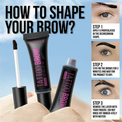 Peel-Off Eyebrow Tattoo Gel – Sweatproof & Smudge-Proof Brow Tint