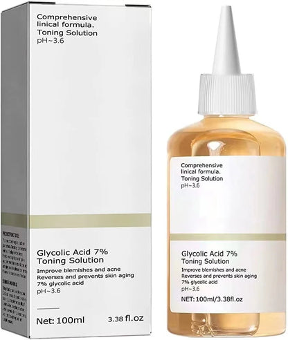 💧 Glycolic Acid  7%  Toning Solution  –Acne Removal, Deep Cleanse, Moisturize & Skin Repair!(100ml)