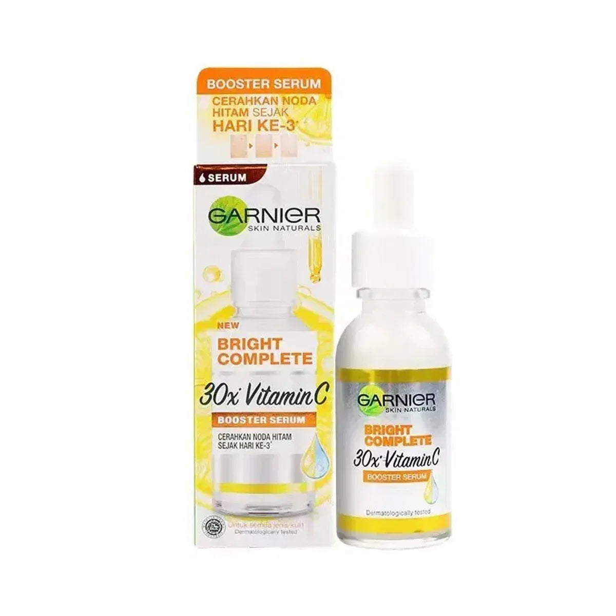 Garnier30x  Vitamin C Booster Serum – Whitening & Acne Mark Fading Formula