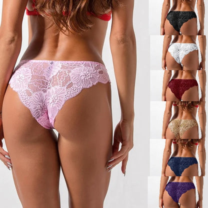 Floral Lace Low Waist Panties