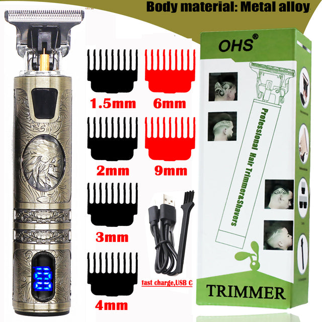 Men's Electric Cordless Hair Trimmer Clipper Shaver