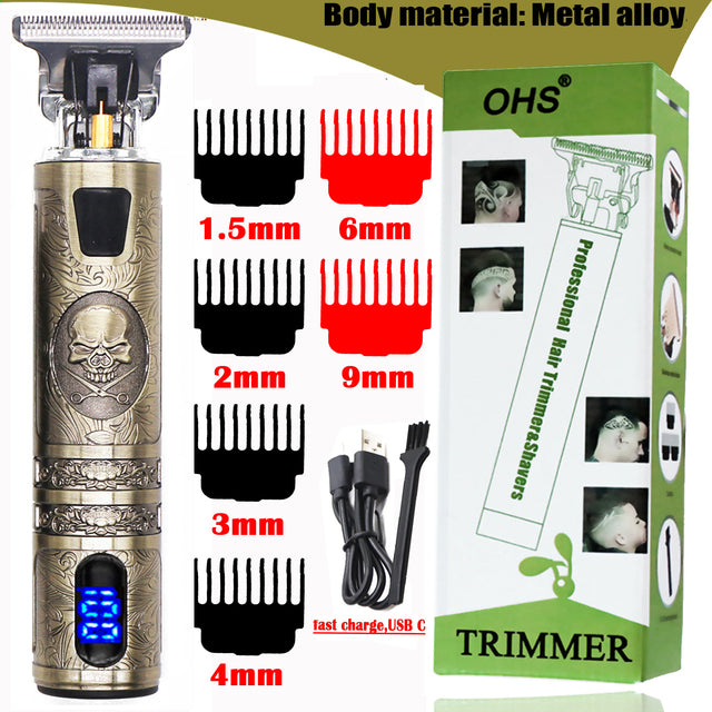 Men's Electric Cordless Hair Trimmer Clipper Shaver
