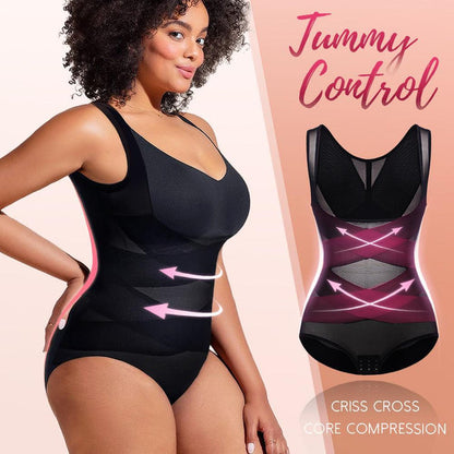 Cross Compression Abs Shaping Bodysuit