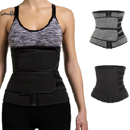 Neoprene Waist Trainer Corset Double Belt