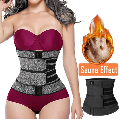 Neoprene Waist Trainer Corset Double Belt