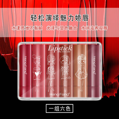 4/6PCS Sexy Matte Velvet Lipstick Set