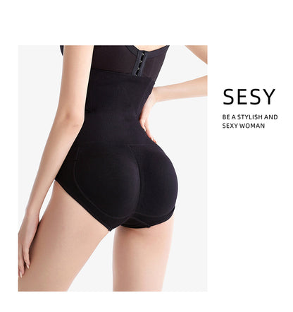 High Waist Tummy Shaper Hip Lift Pad Panty