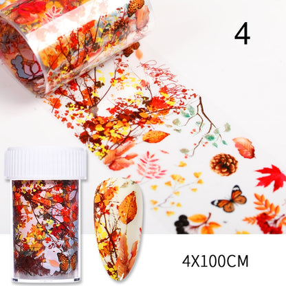 10Pcs/Bag Marble Nail Art Transfer Foil Sticker