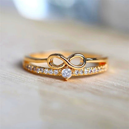 X Shape Cross Dazzling Ring