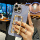 3D Crystal Square Holder Gold Plating iPhone Case 13 / 13 Mini / 13Pro / 13 Pro Max
